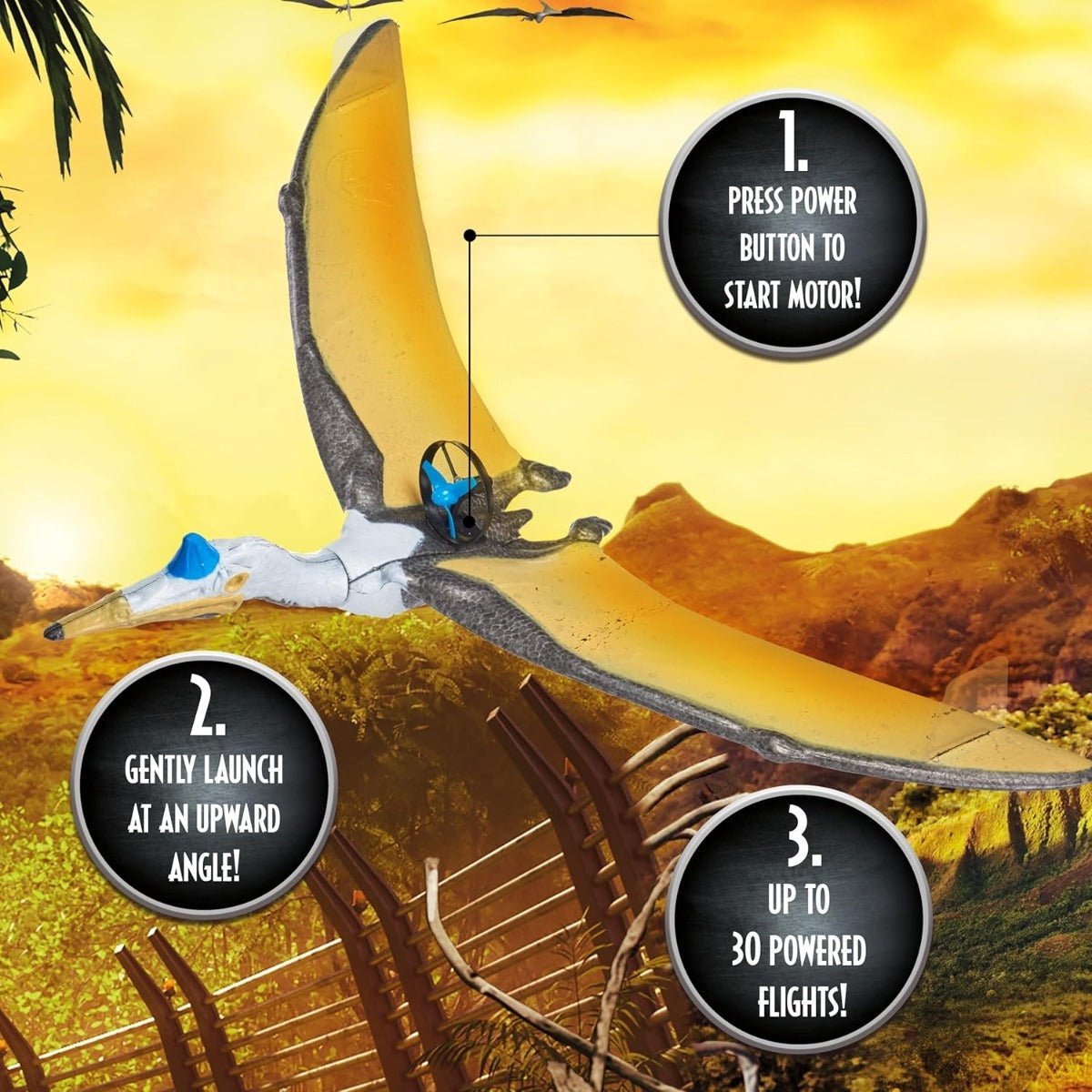 Jurassic World Dominion Power Flight Dino - The Quetzalcoatus JUR - 1009 - Colorland Toys