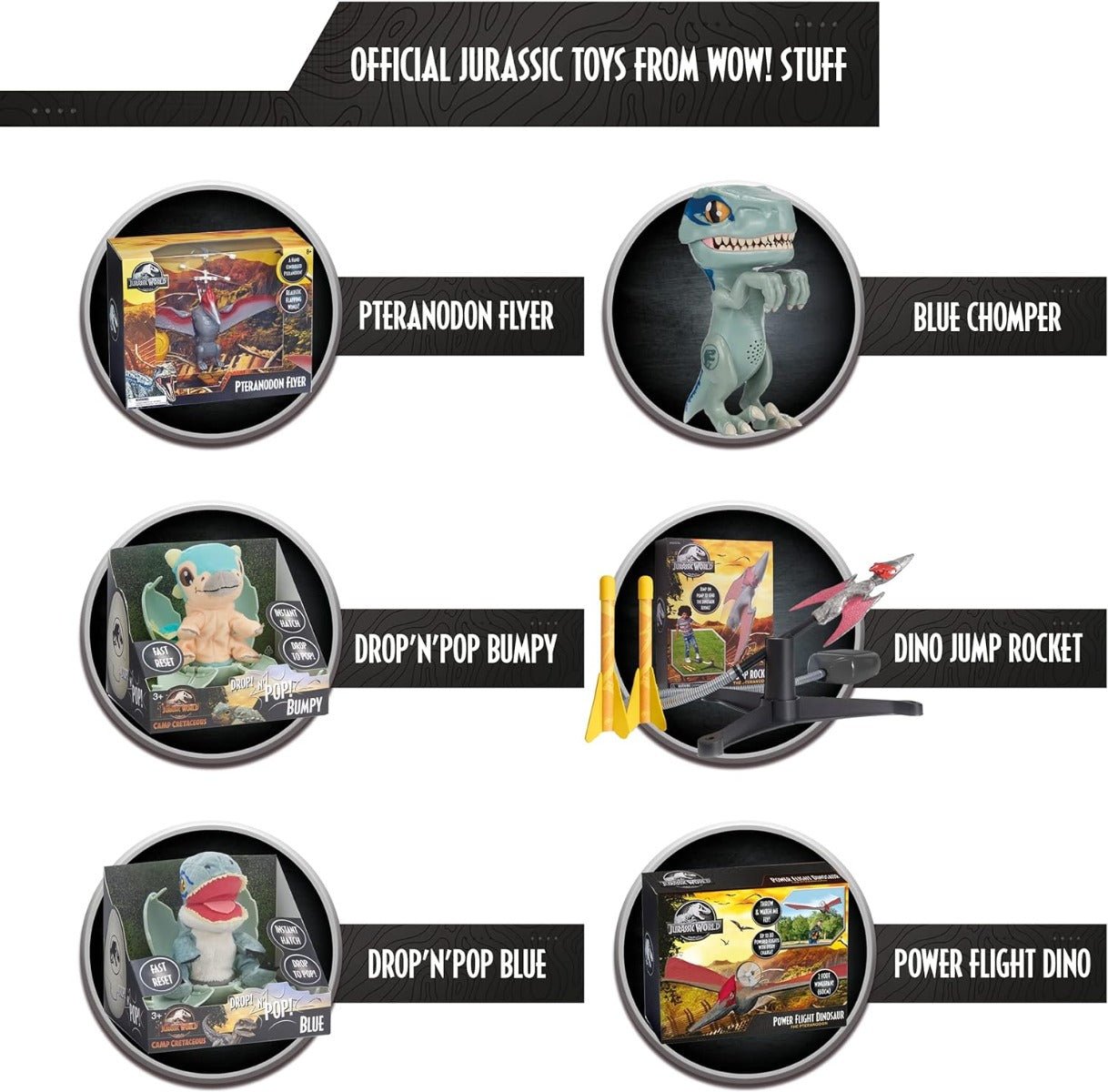 Jurassic World Dominion Trigger Chomper - Blue Dominion JUR - 1034 - Colorland Toys