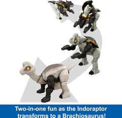 Jurassic World Fierce Changers Indoraptor & Brachiosaurus Action Figure HPD35/HPD33 - Colorland Toys