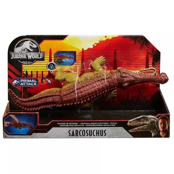 Jurassic World Massive Biters Sarcosuchus Figure Green GJP32 — image 1