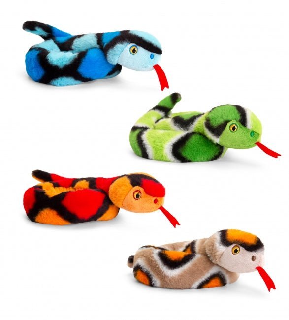 Keel Toys Keeleco Coiled Snakes Plush Asst 65cm SE1472