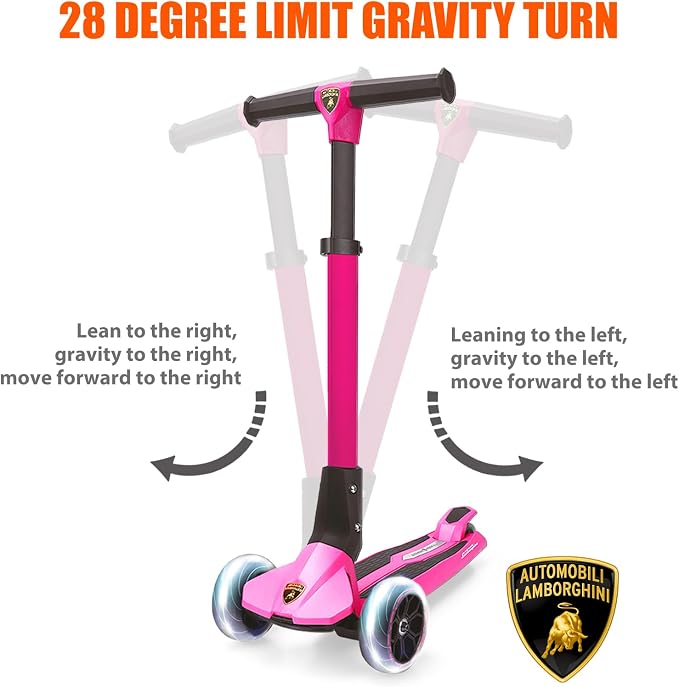Kick n Roll Lamborghini 3 Wheel Kids Scooter Pink L1/1 — image 5