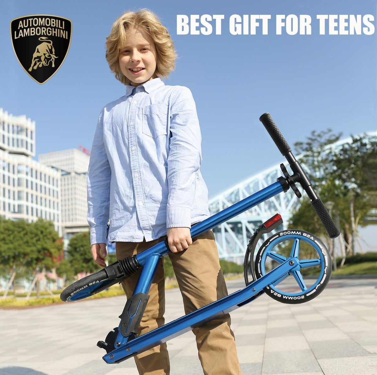 Kick n Roll Lamborghini Kick Scooter Blue L2-200 — image 7