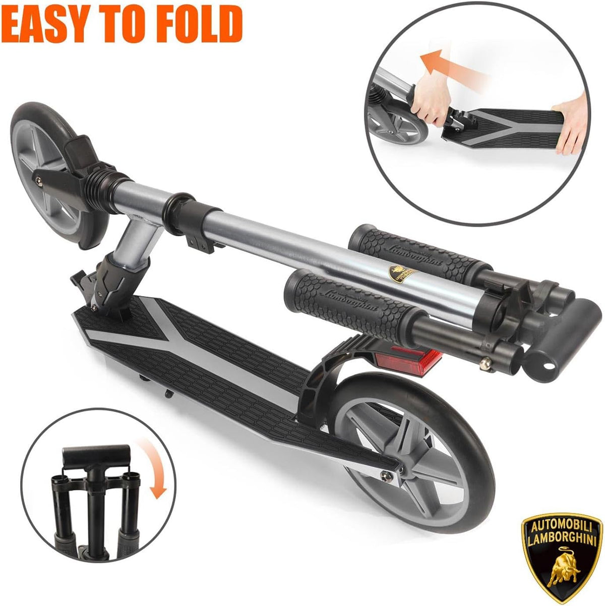 Kick n Roll Lamborghini Kick Scooter Grey L2-200 — image 4