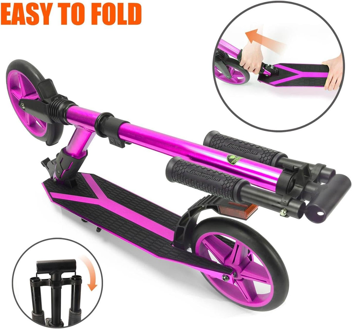 Kick n Roll Lamborghini Kick Scooter Pink/Purple L2-200 — image 5