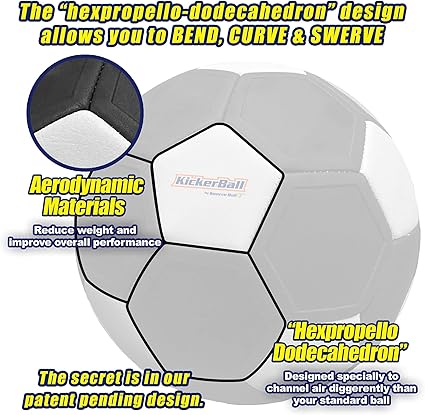 Kickerball Glow-in-the-Dark Curve Soccer Ball for Kids & Teens - Colorland Toys