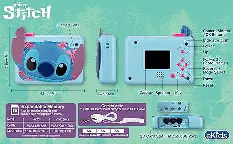 Kiddesigns Digital Camera - Lilo And Stitch KD-SH-533 — image 4