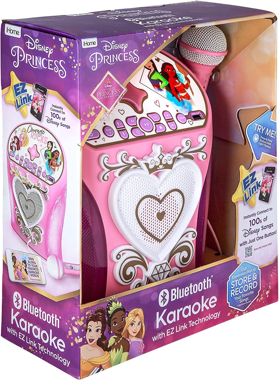 Kiddesigns Disney Princess Bluetooth MP3 Karaoke with Microphone KD-DP-554 — image 6