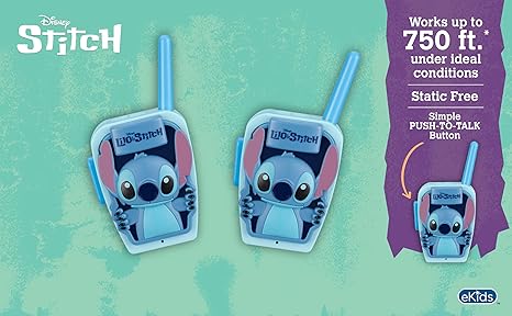 Kiddesigns Walkie Talkies - Lilo And Stitch KD - SH - 207 - Colorland Toys