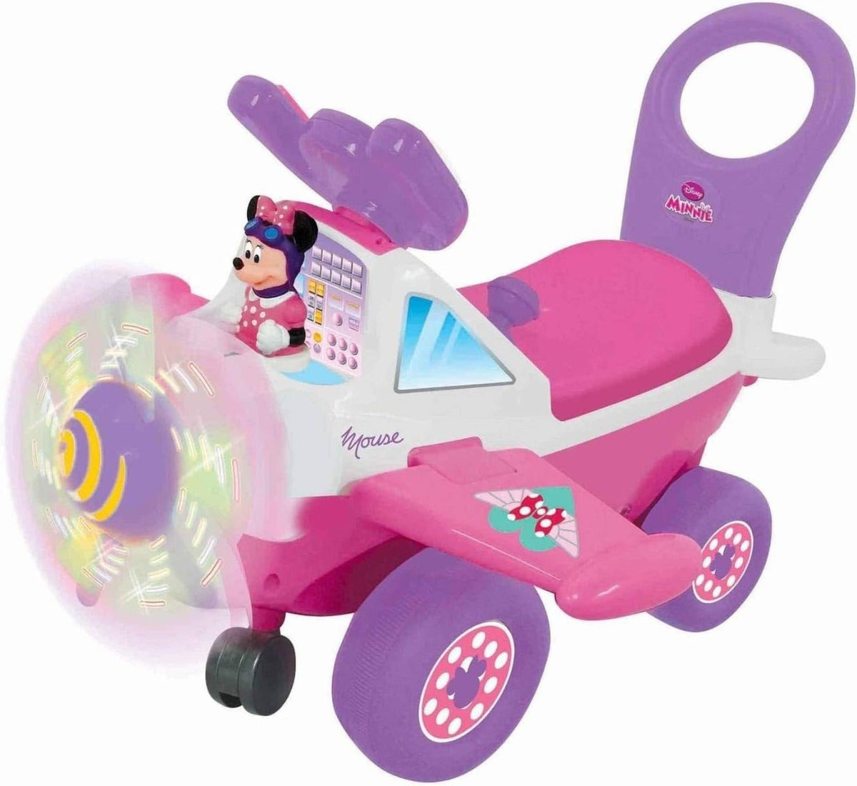 Kiddieland Lights and Sounds Minnie Activity Plane Ride-On 53207 — image 1