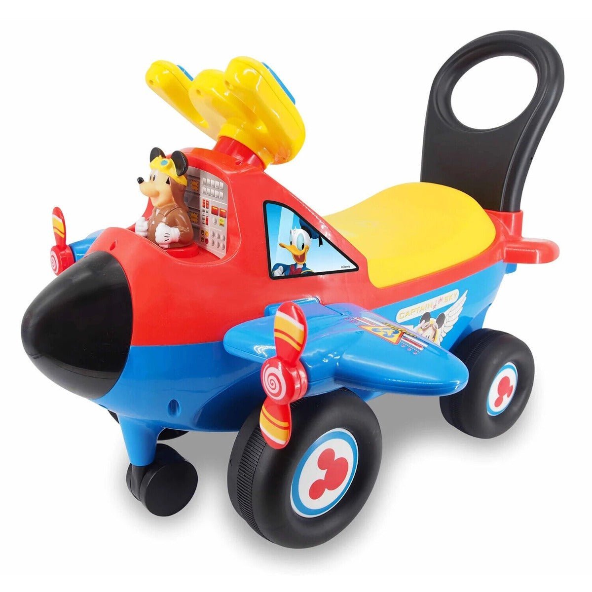 Kiddieland Mickey Mouse My First Activity Plane Ride-On - Blue 060921 — image 1