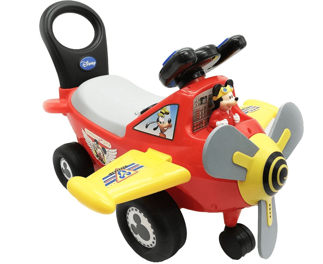 Kiddieland Mickey Mouse My First Activity Plane Ride - On - Red 060970 - Colorland Toys