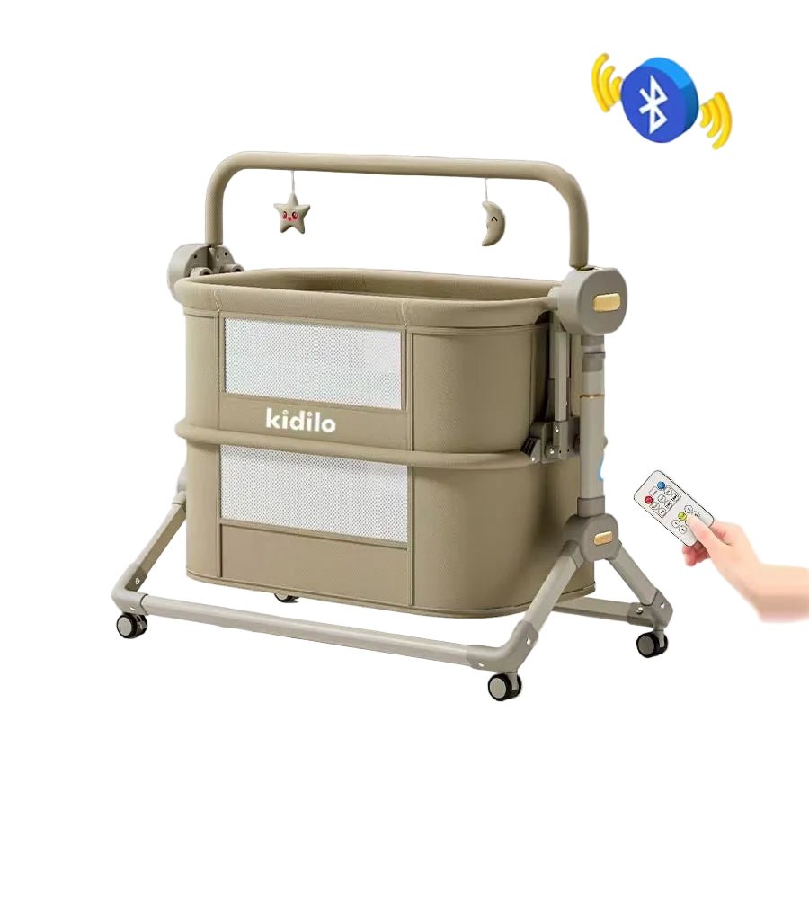 Kidilo Electric Baby Cradle Khaki BJJ-688D/C6018 — image 1
