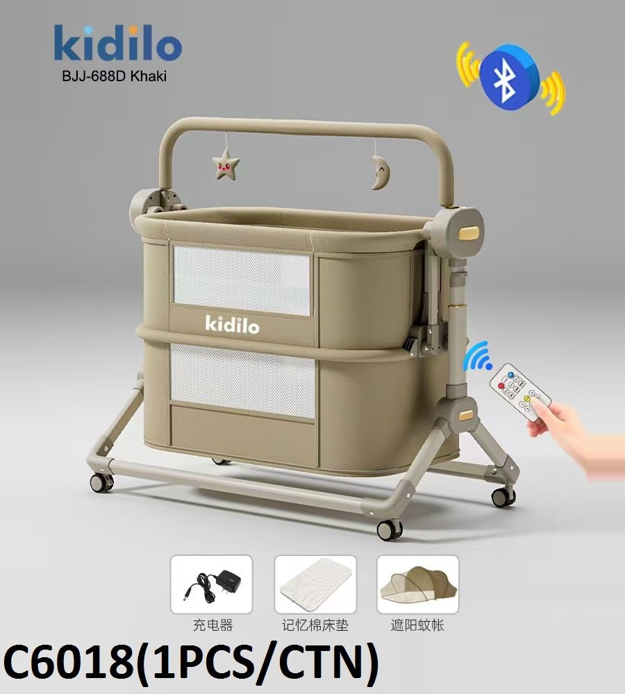 Kidilo Electric Baby Cradle Khaki BJJ-688D/C6018 — image 2