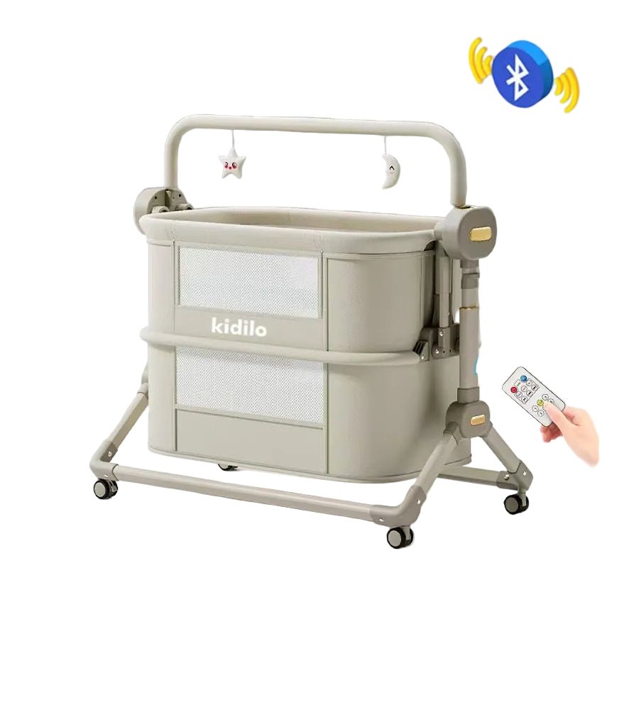 Kidilo Electric Baby Cradle Light Khaki BJJ - 688D/C6019 - Colorland Toys