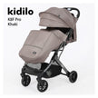 Kidilo K8F Luxury Foldable 3-in-1 Baby Stroller, Lightweight, Black