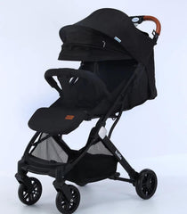 Kidilo K8F Luxury Foldable 3-in-1 Baby Stroller, Lightweight, Black - Colorland Toys
