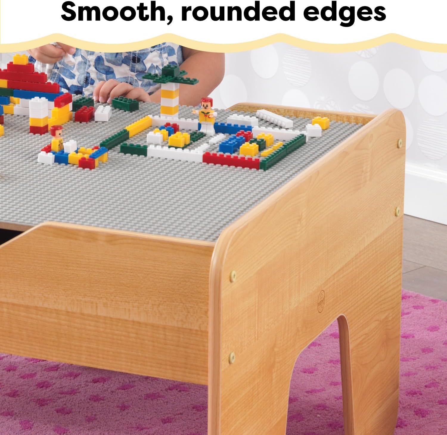 Kidkraft 2 in 1 Activity Table with Board Gray/Natural - Colorland Toys
