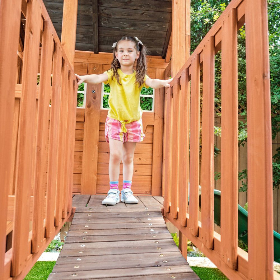 Kidkraft Boulder Bluff 2-in-1 Wooden Swing Set F29315 — image 5
