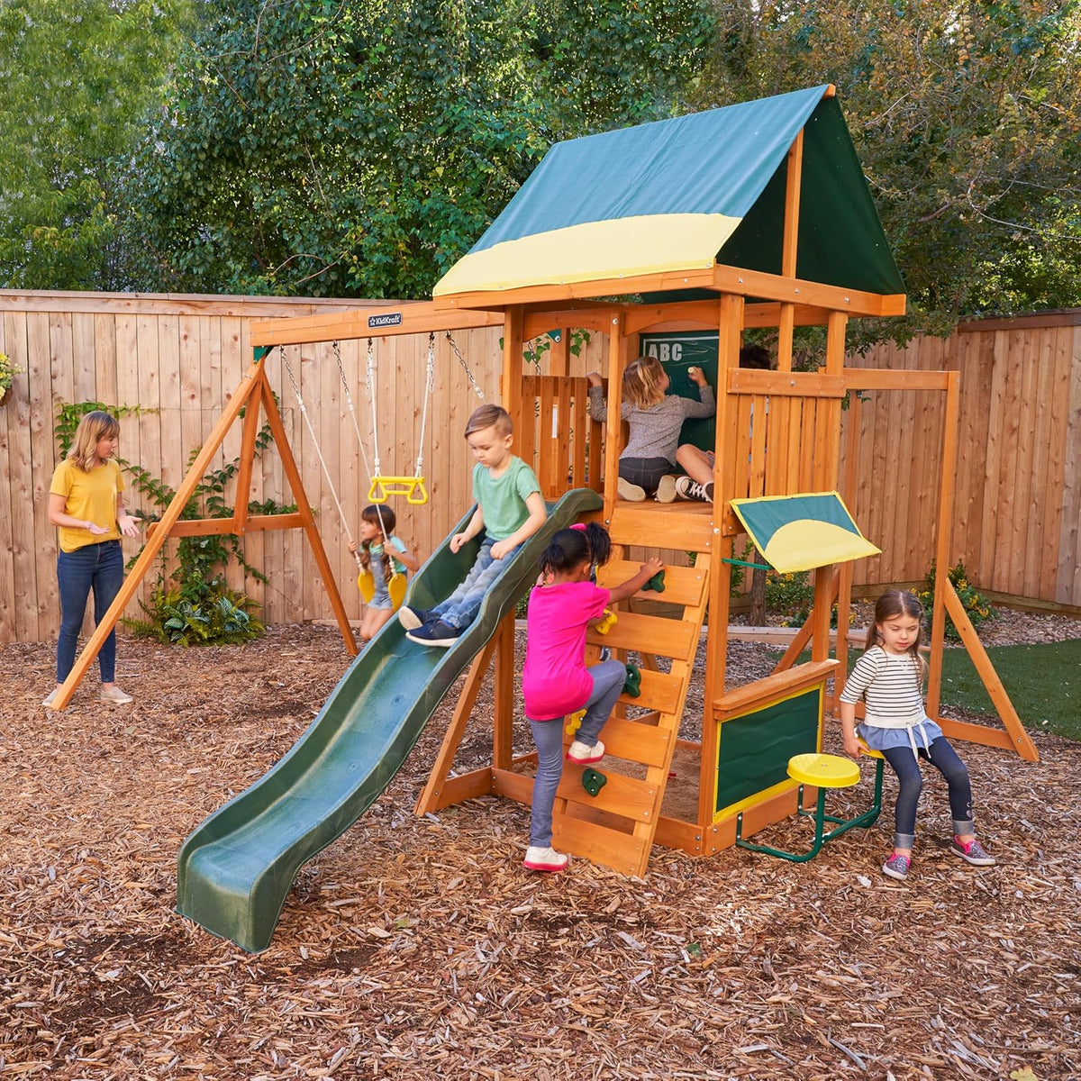 Kidkraft BrightsideWooden Swing Set / Playset F23210 — image 6