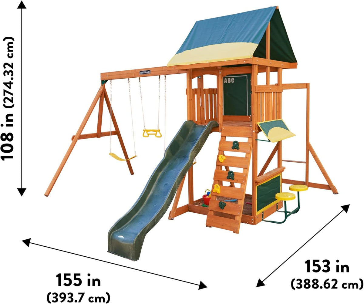 Kidkraft BrightsideWooden Swing Set / Playset F23210 — image 3