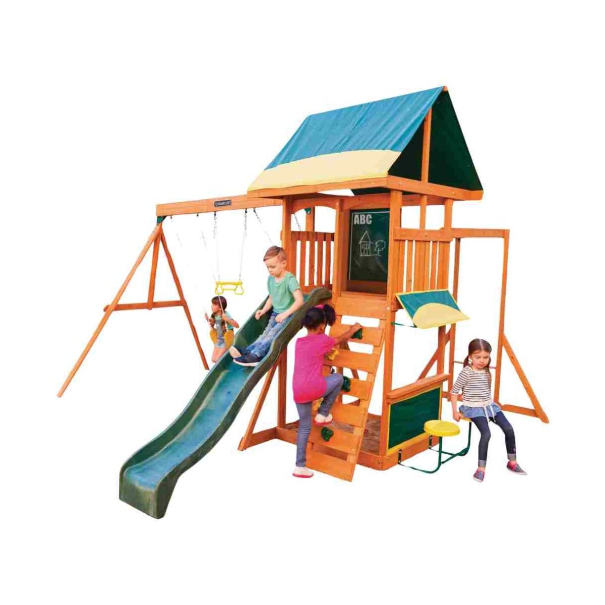 Kidkraft BrightsideWooden Swing Set / Playset F23210 — image 2
