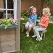 KidKraft Forestview II Wooden Outdoor Playhouse with Doorbell, Kitchen & Bench