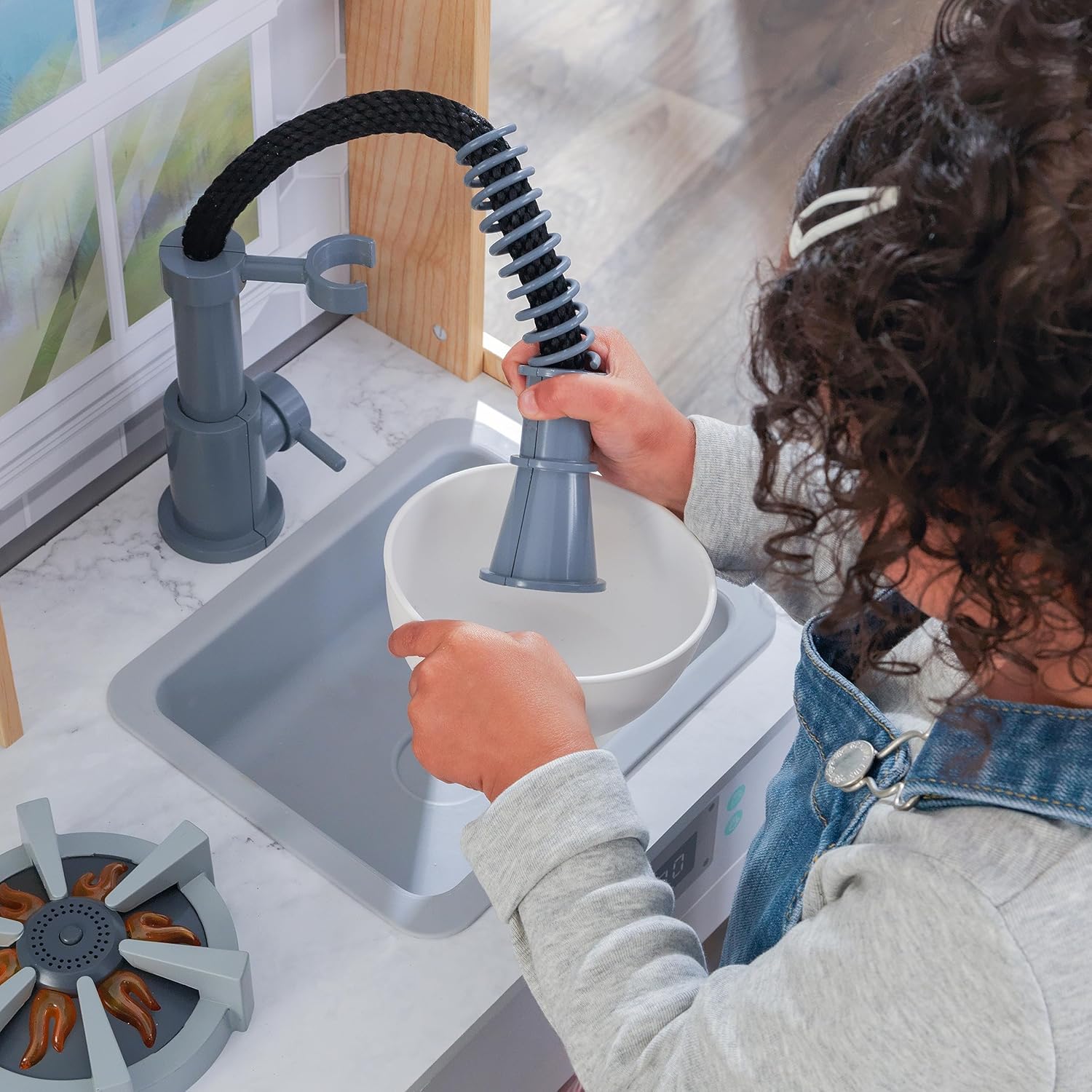 Kidkraft Let's Cook Wooden Play Kitchen - NATURAL COLOR - Colorland Toys