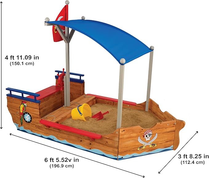 Kidkraft Pirate Sandboat — image 5