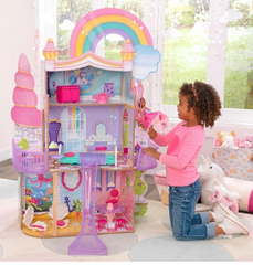 Kidkraft Rainbow Dreamers Unicorn Mermaid Dollhouse 20050 - Colorland Toys