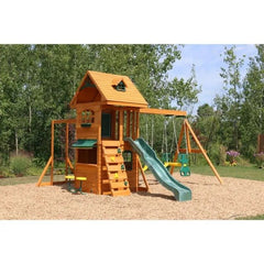 Kidkraft Ridgeview Deluxe Clubhouse Wooden Swing Set / Playset - Colorland Toys
