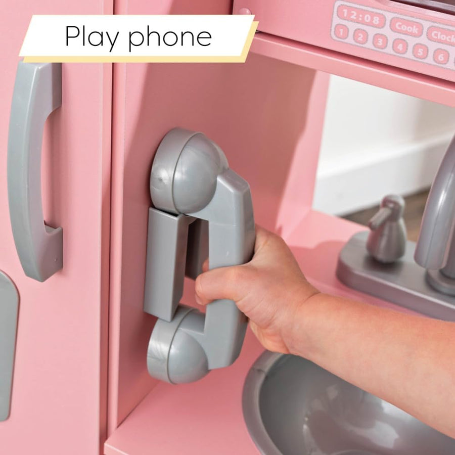 Kidkraft Vintage Play Kitchen Pink 53179 — image 4