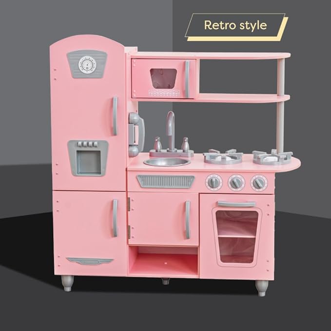 Kidkraft Vintage Play Kitchen Pink 53179 - Colorland Toys