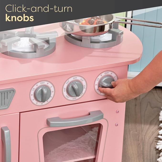 Kidkraft Vintage Play Kitchen Pink 53179 - Colorland Toys