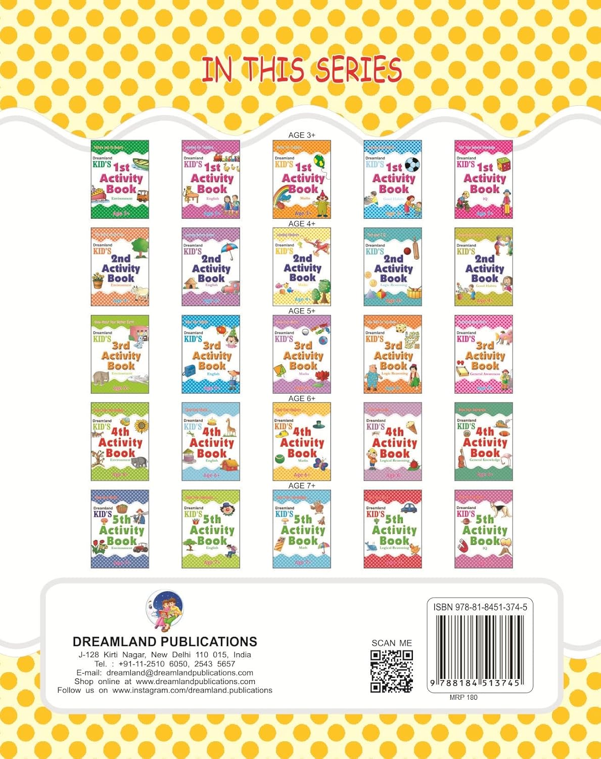 Kid's 2nd Activity 4+ Math 13745 - Colorland Toys