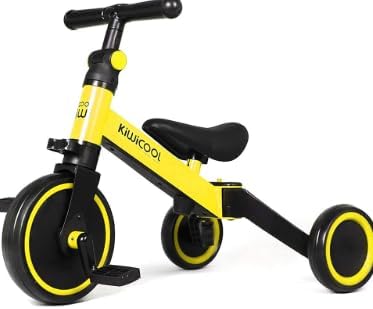 Kids 3-in1 Trike Yellow LB-152 — image 1