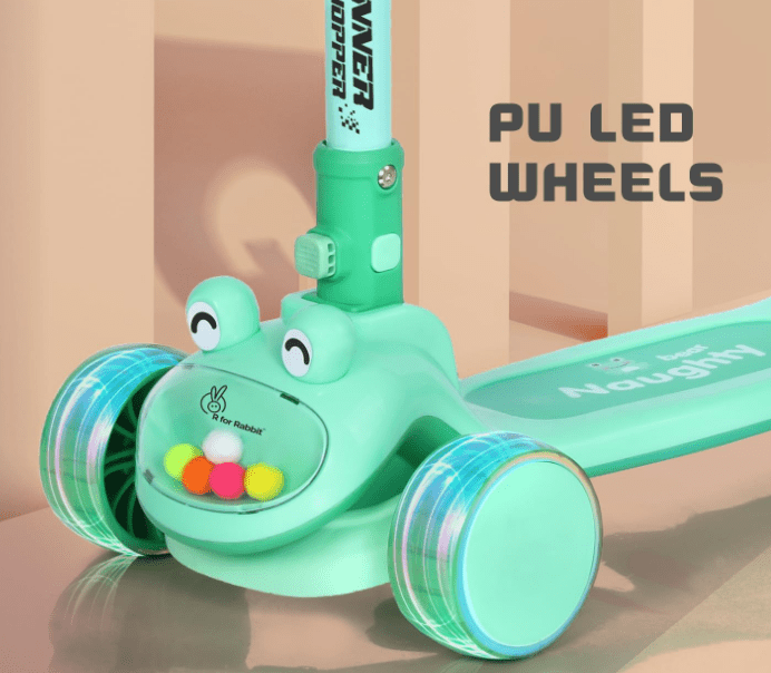 Kids 3 - Wheeled Scooter Green 103 - 39 - Colorland Toys