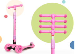 Kids 3 - Wheeled Scooter Pink 103 - 39 - Colorland Toys