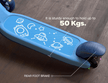 Kids 3-Wheeled Scooter with Lights Blue 103-34
