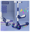 Kids 3-Wheeled Scooter with Lights Blue 103-49
