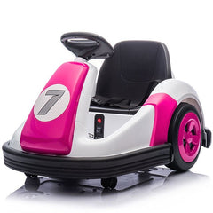 Kids Cart 360 Bumper Car 6V Pink XB - 1068 - Colorland Toys