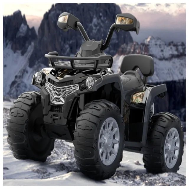 Kids Electric ATV Quadbike Ride - On – 12V Black (JS009) - Colorland Toys
