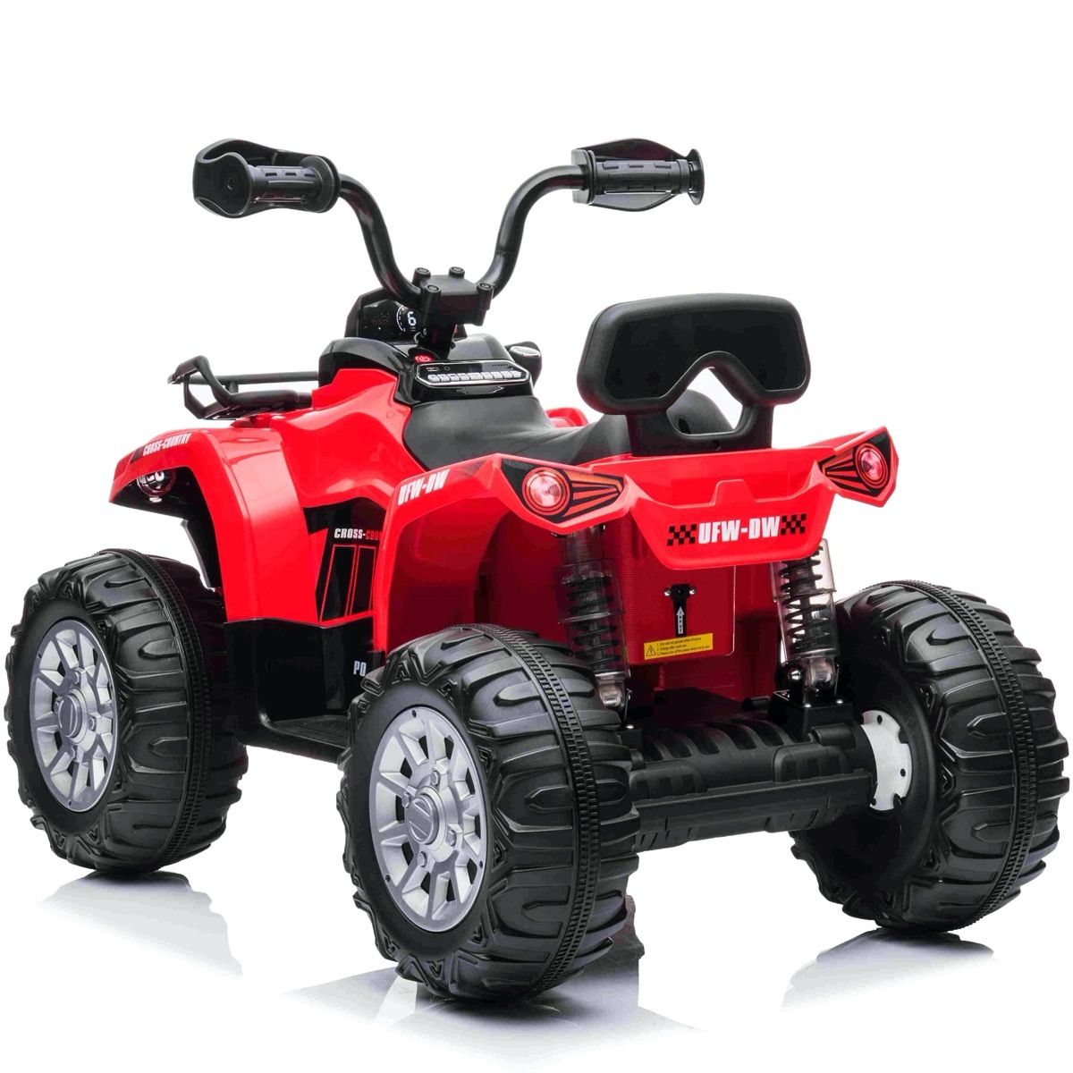 Kids Electric ATV Quadbike Ride - On – 12V Red (JS009) - Colorland Toys