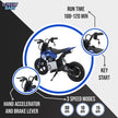 Kids Electric Dirt Bike Blue 24V T10