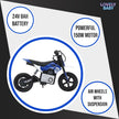 Kids Electric Dirt Bike Blue 24V T10