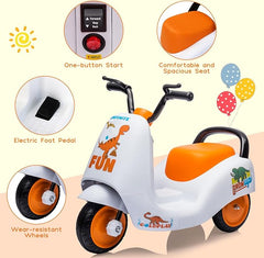 Kids Motor Bike White R6775/DLS - K2 - Colorland Toys