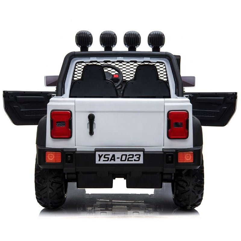 Kids Power Riding Jeep White LB-2033EL — image 2