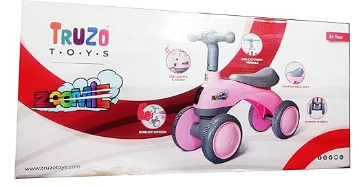 Kids Scooter With Light And Music Pink S1194 — image 1