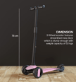 Kids Scooter with Lights Pink 103-57