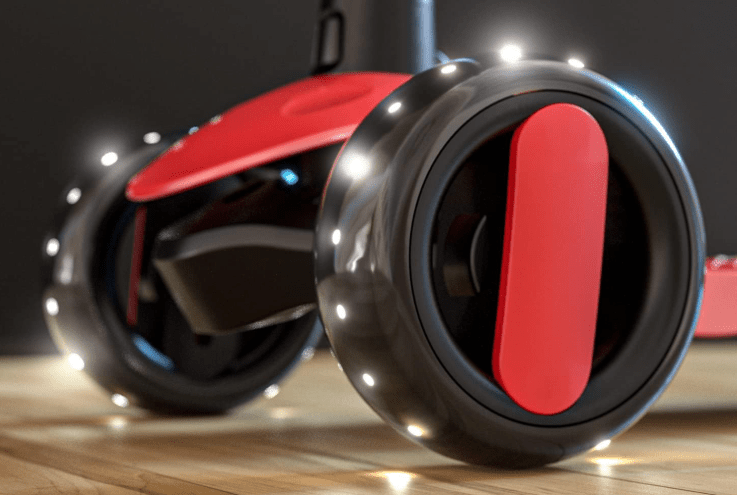 Kids Scooter with Lights Red 103-57 — image 3